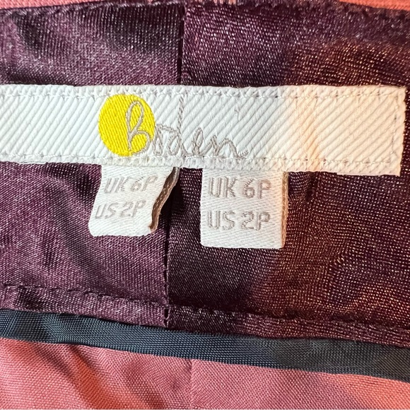 Boden Birdport Straight Leg Pants Trousers Dusty Rose - Picture 3 of 7